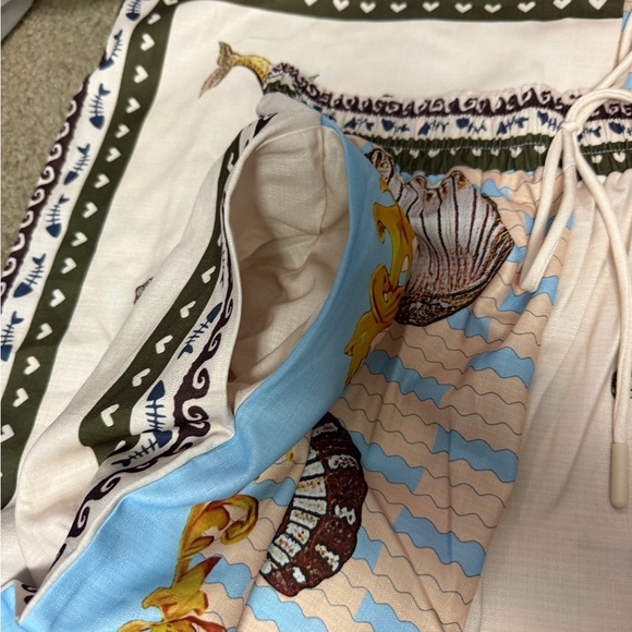 Commense Printed Shirt With Drawstring Pants Set - Picture 10 of 12